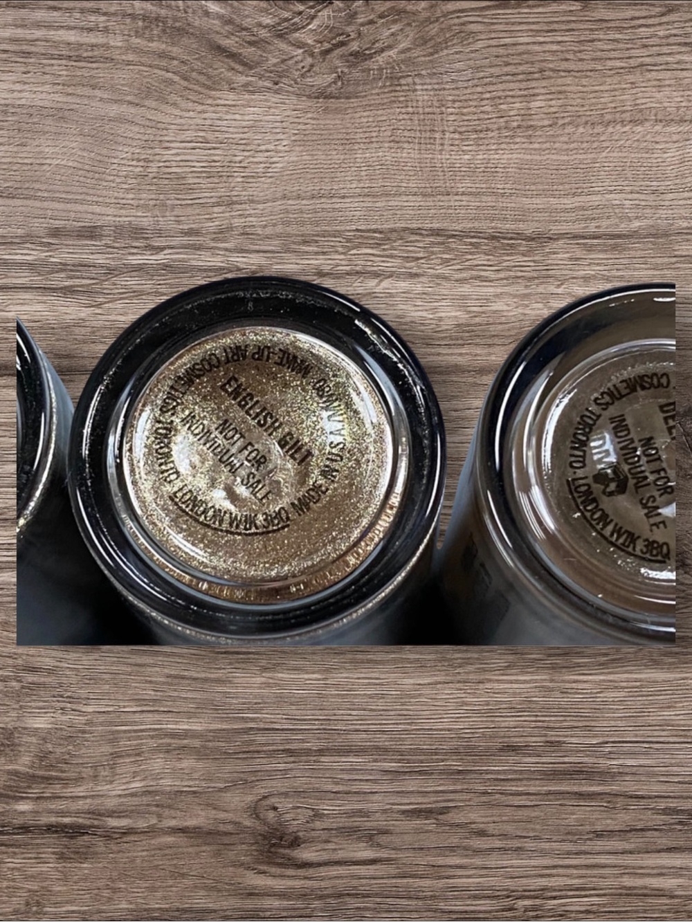 MAC Cosmetics Eyeshadow Pigment Set - Champagne, Rose Gold, Bronze - Picture 7 of 9